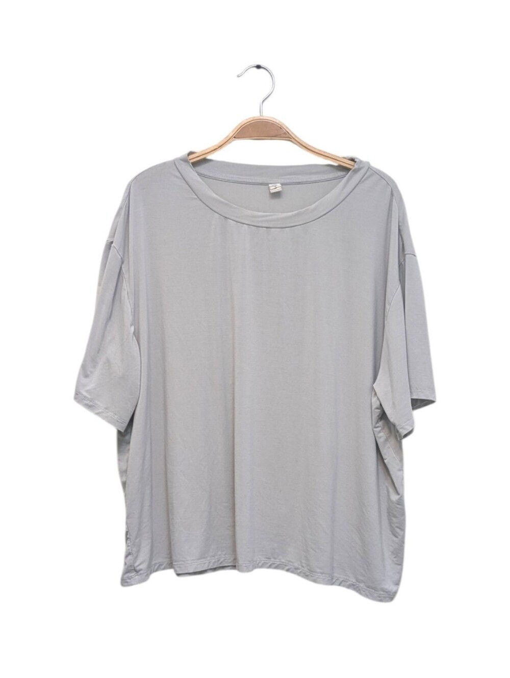 Stitch Fix We Wander Lyocell Spandex Oversized Crewneck Tee Lounge Shirt Gray L